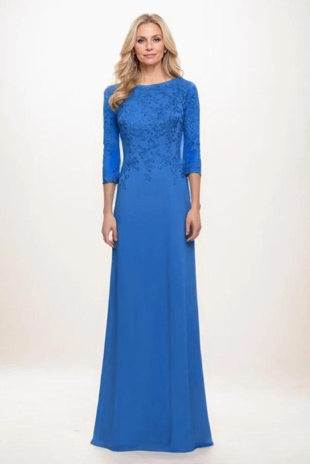 A-Line Maxi Chiffon Mother Of The Bride Dress CM0313