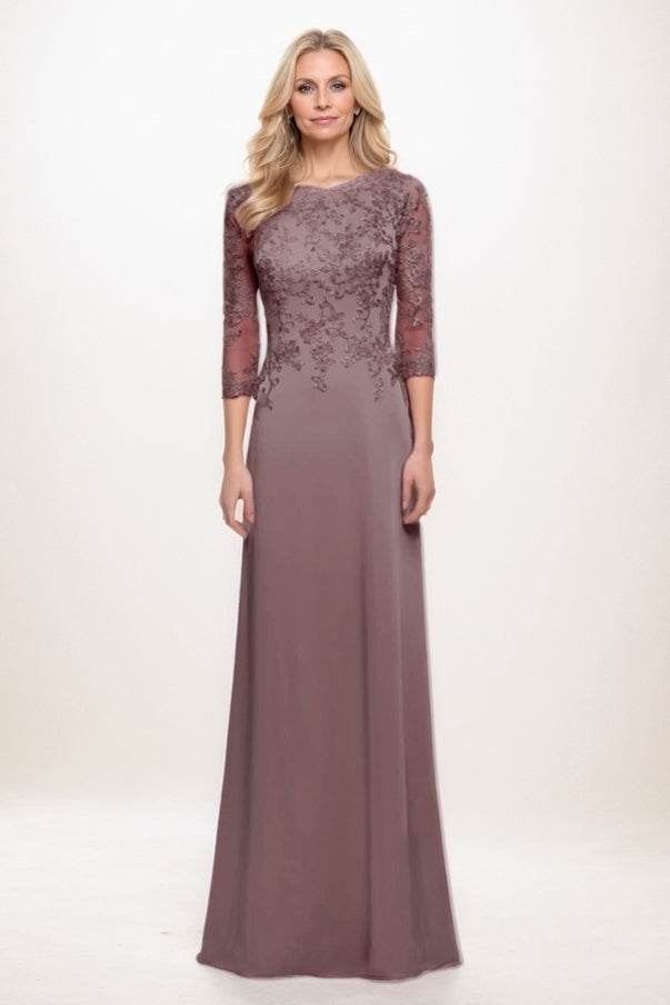 A-Line Maxi Chiffon Mother Of The Bride Dress CM0313