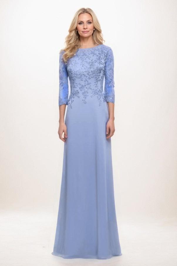A-Line Maxi Chiffon Mother Of The Bride Dress CM0313