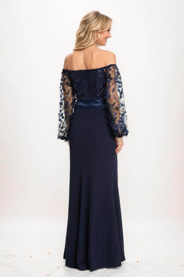 A-Line Maxi Elastic Cloth Mother Of The Bride Dress CM0316