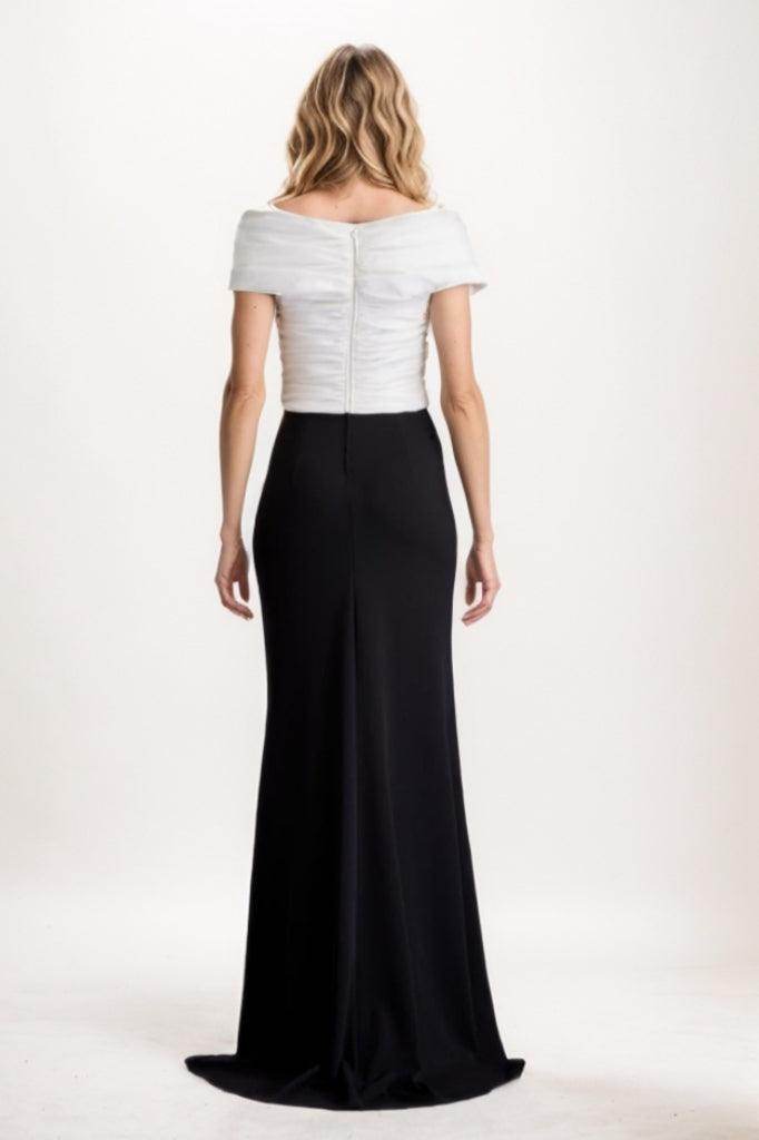 Sheath Maxi Elastic Cloth Mother Of The Bride Dress CM0319