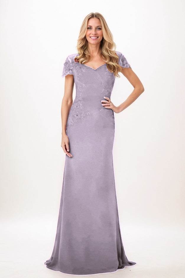 Trumpet-Mermaid Maxi Chiffon Mother Of The Bride Dress CM0321