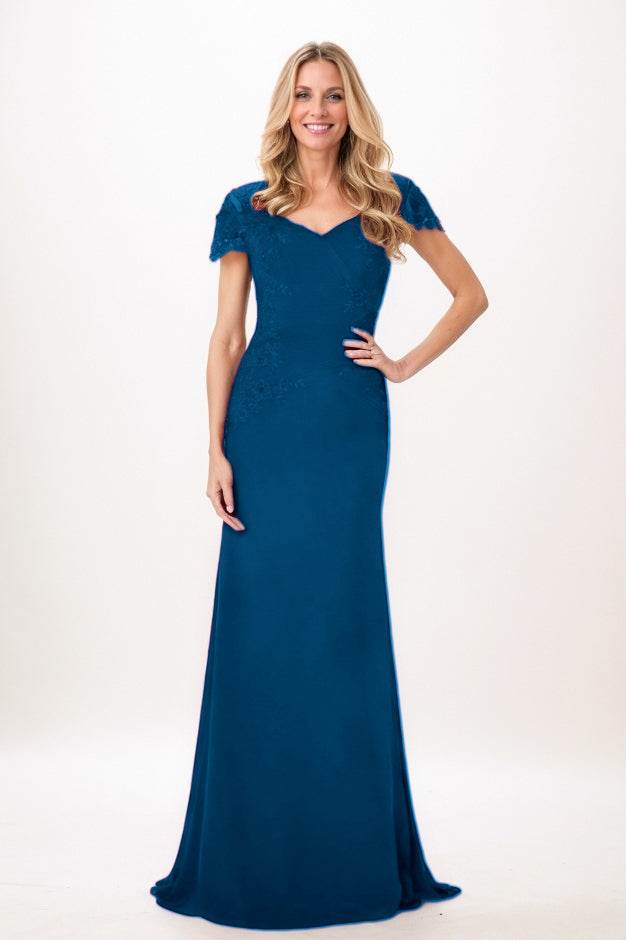 Trumpet-Mermaid Maxi Chiffon Mother Of The Bride Dress CM0321