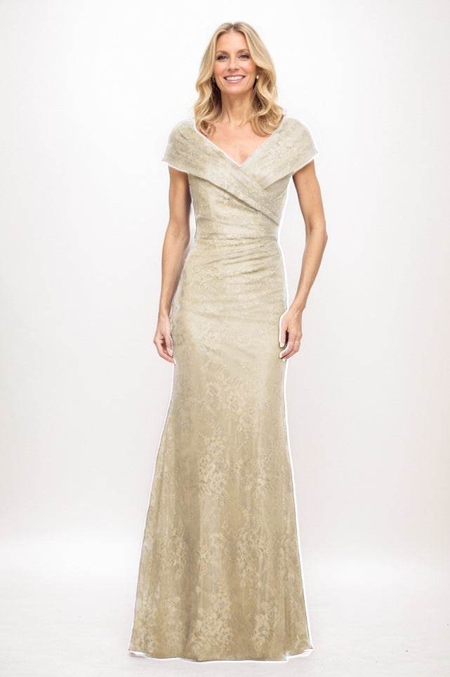 Sheath Maxi Lace Mother Of The Bride Dress CM0325