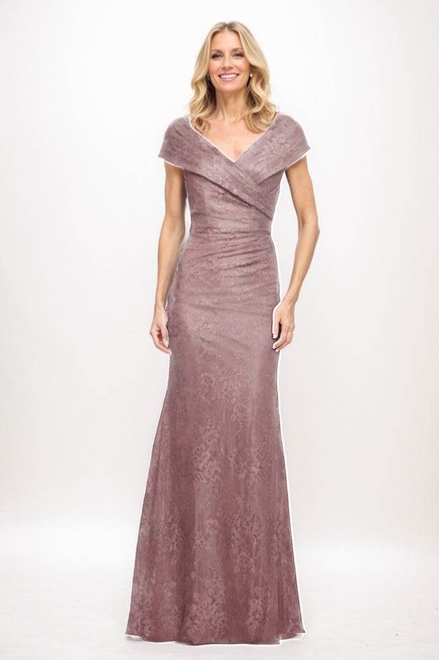 Sheath Maxi Lace Mother Of The Bride Dress CM0325