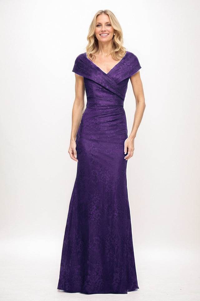 Sheath Maxi Lace Mother Of The Bride Dress CM0325