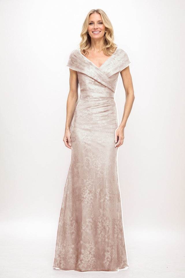 Sheath Maxi Lace Mother Of The Bride Dress CM0325