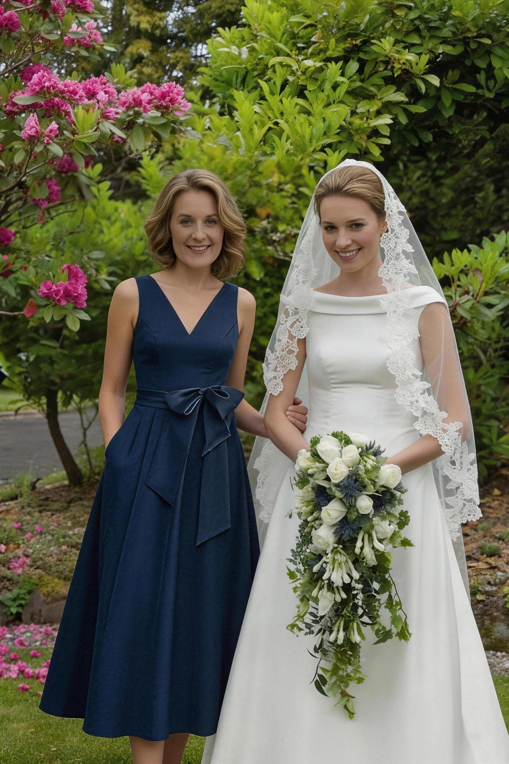 V Neck Sleeveless Ankle-Length Mother Of The Bride Dresses CM0331