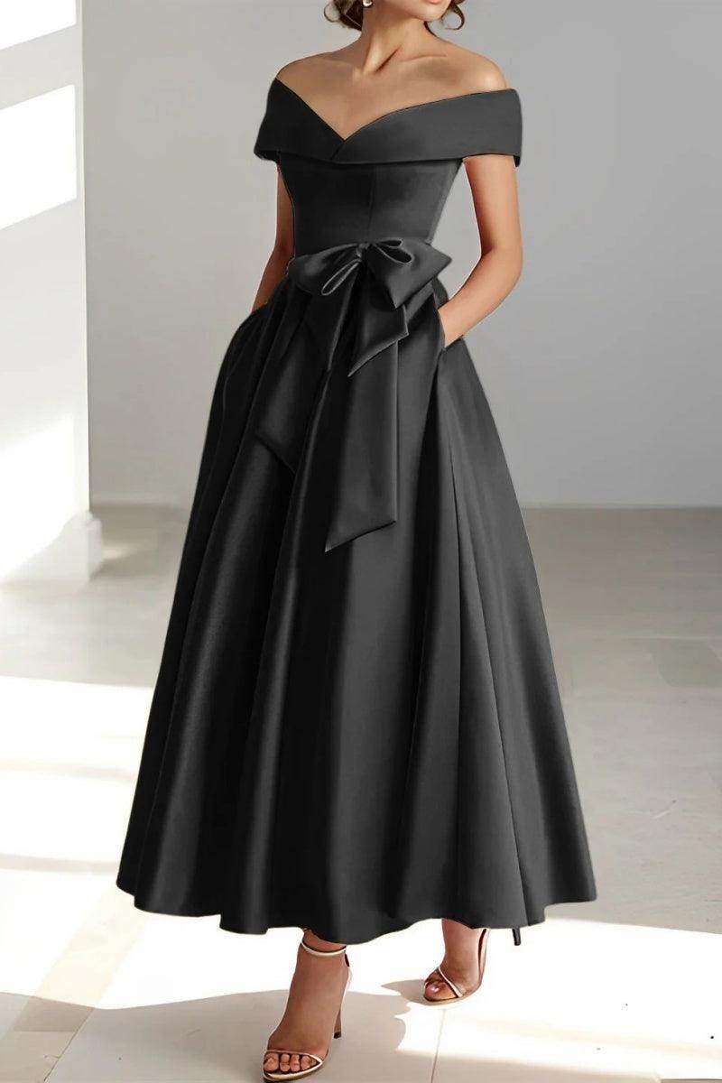 Off The Shoulder Sleeveless Ankle Length Mother Dresses CM0332