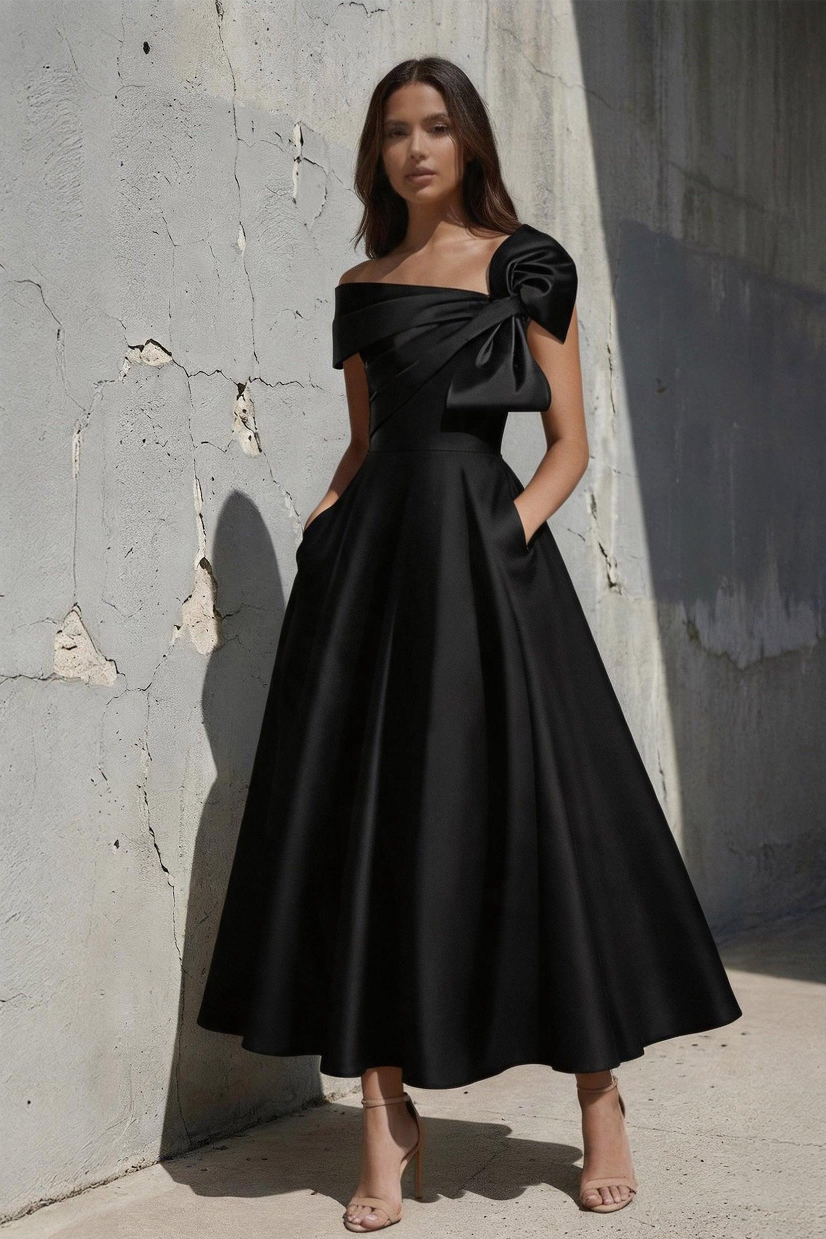 A Line Off The Shoulder Mother Dresses with Bows CM0333