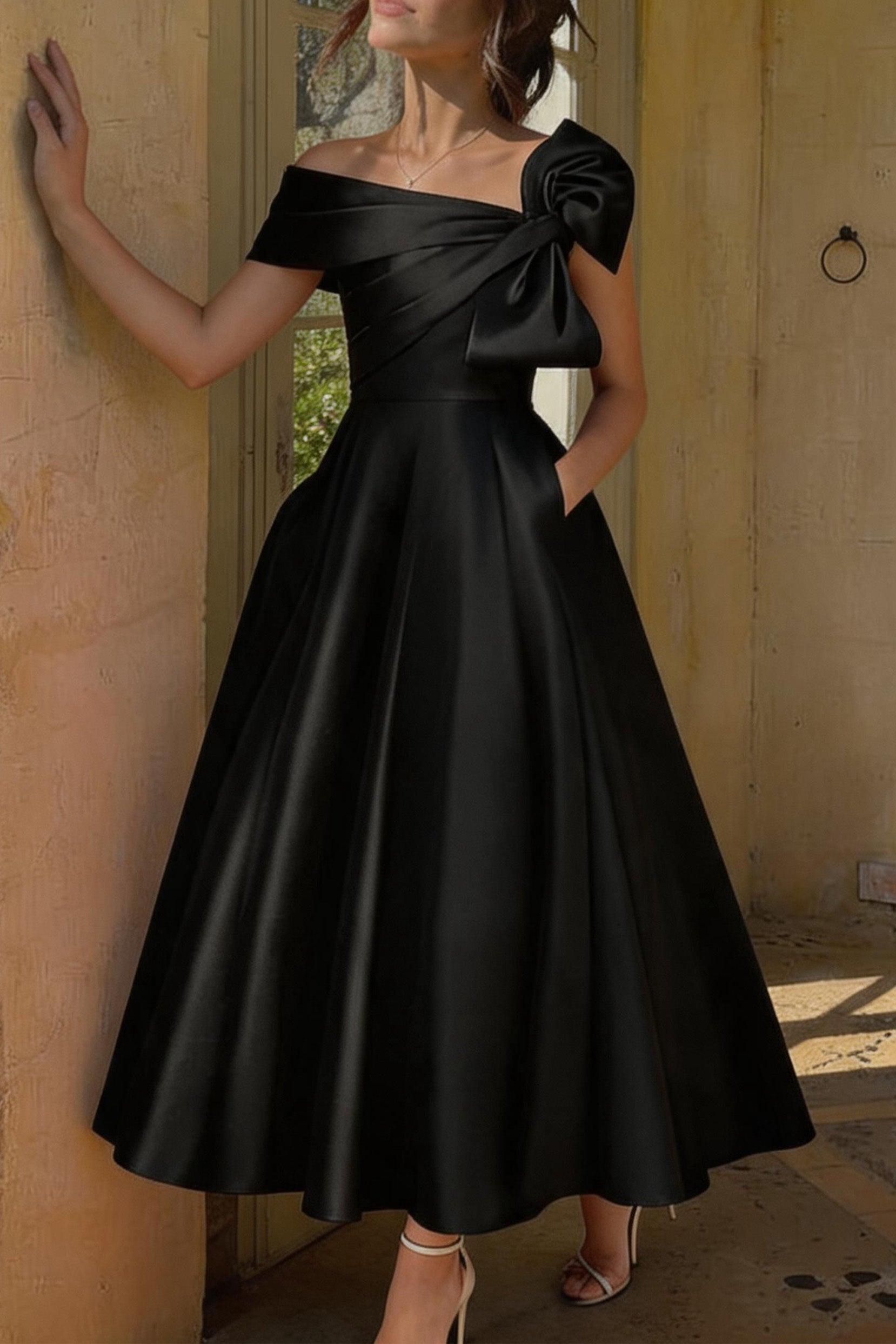 A Line Off The Shoulder Mother Dresses with Bows CM0333