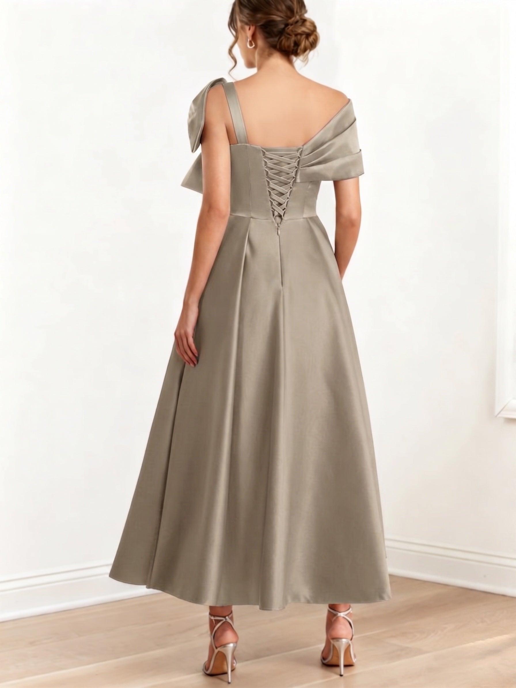 A Line Off The Shoulder Mother Dresses with Bows CM0333