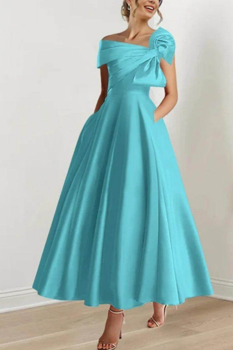 A Line Off The Shoulder Mother Dresses with Bows CM0333