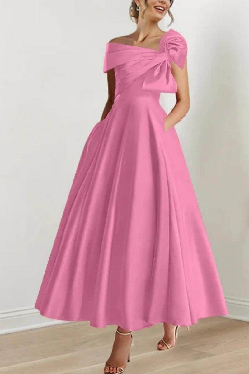 A Line Off The Shoulder Mother Dresses with Bows CM0333