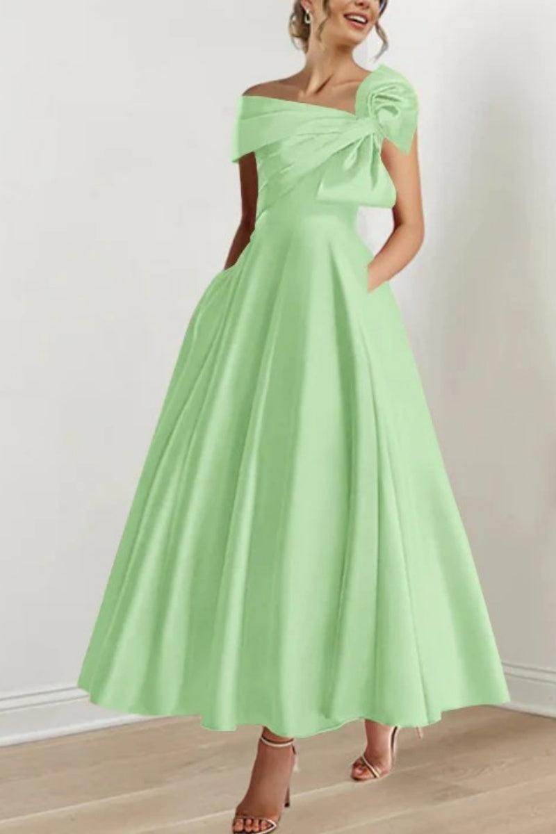 A Line Off The Shoulder Mother Dresses with Bows CM0333