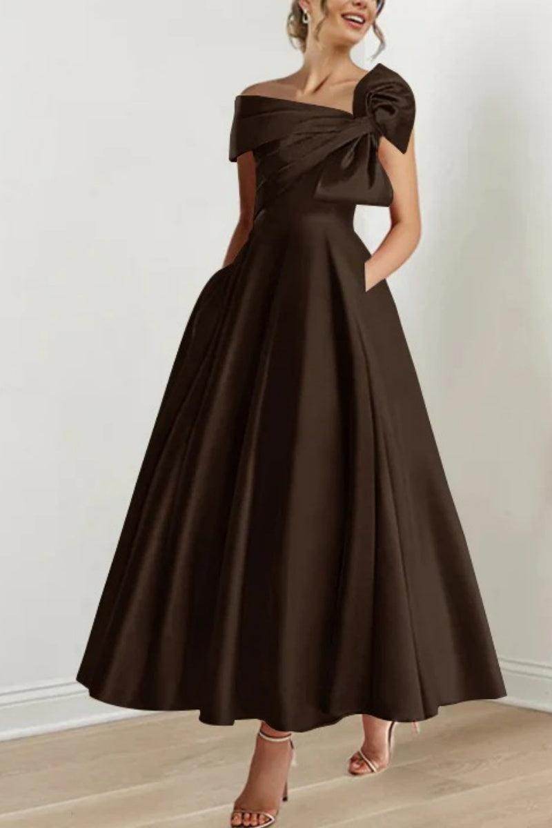 A Line Off The Shoulder Mother Dresses with Bows CM0333