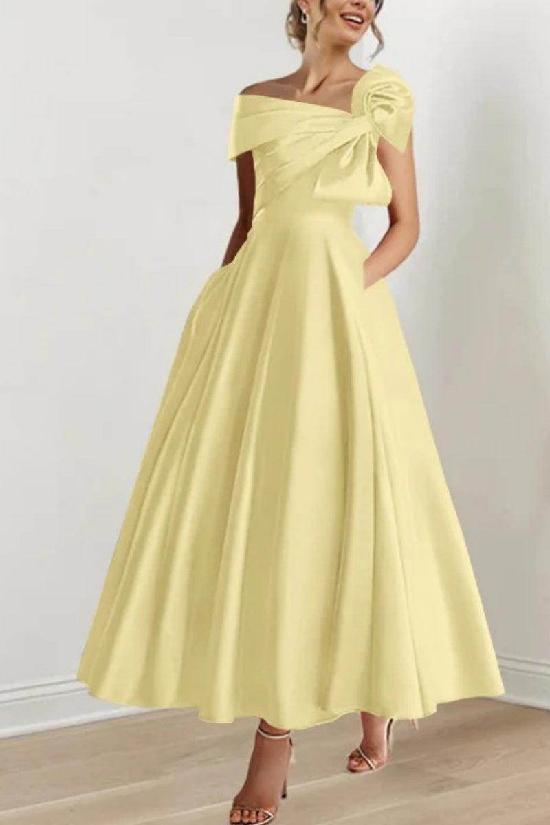 A Line Off The Shoulder Mother Dresses with Bows CM0333