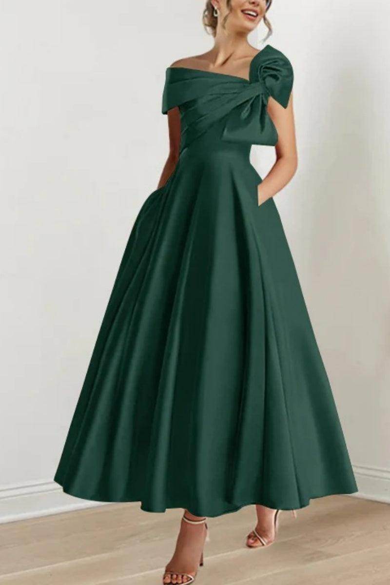 A Line Off The Shoulder Mother Dresses with Bows CM0333