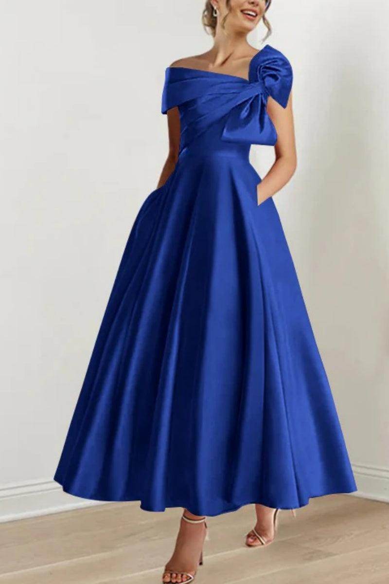 A Line Off The Shoulder Mother Dresses with Bows CM0333