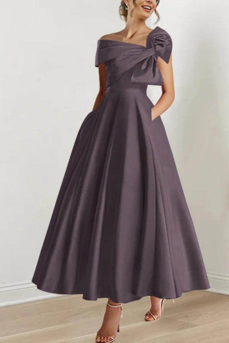 A Line Off The Shoulder Mother Dresses with Bows CM0333