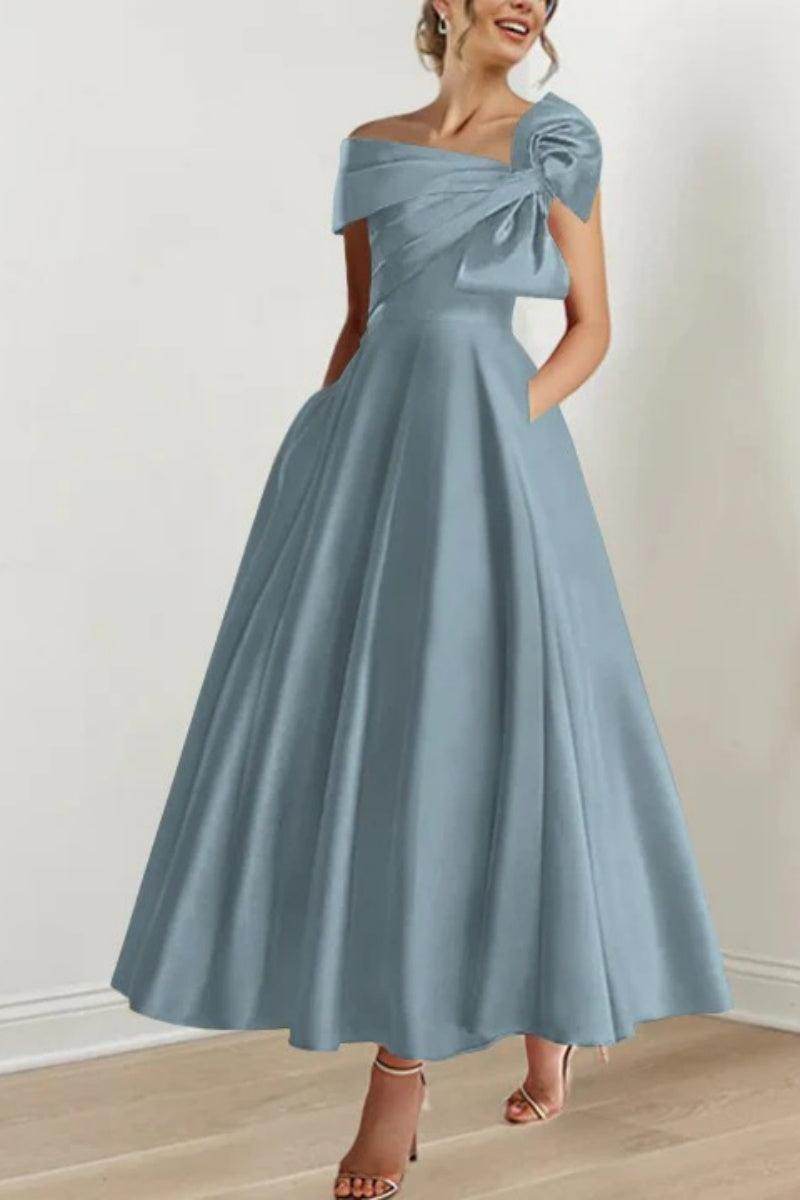A Line Off The Shoulder Mother Dresses with Bows CM0333