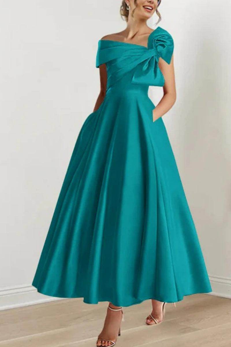 A Line Off The Shoulder Mother Dresses with Bows CM0333