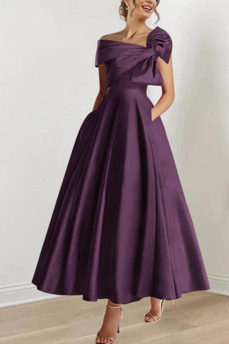 A Line Off The Shoulder Mother Dresses with Bows CM0333