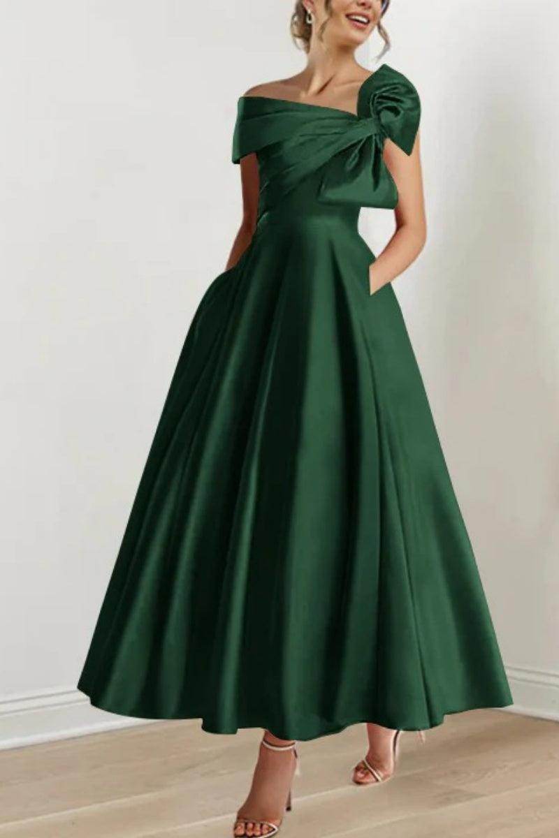 A Line Off The Shoulder Mother Dresses with Bows CM0333