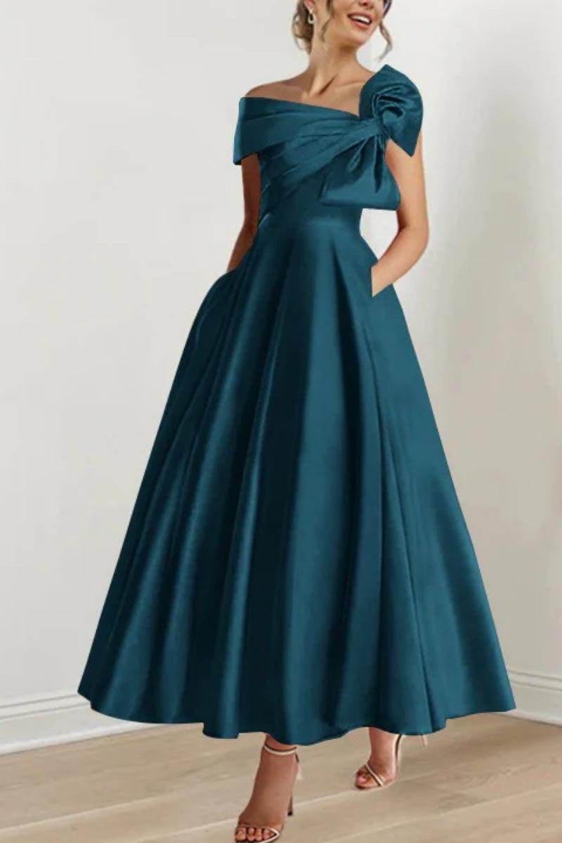 A Line Off The Shoulder Mother Dresses with Bows CM0333