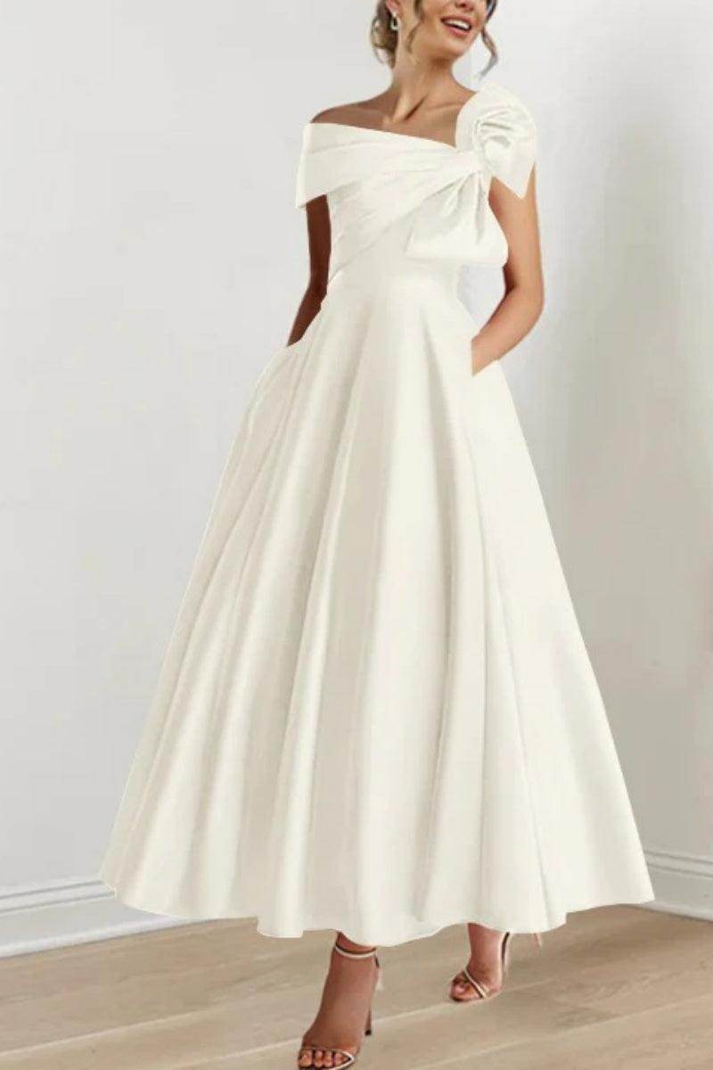 A Line Off The Shoulder Mother Dresses with Bows CM0333