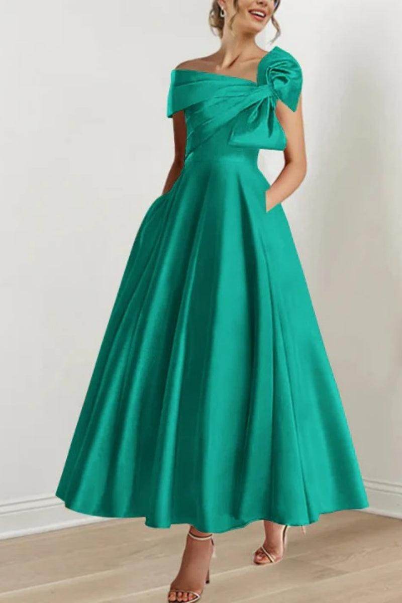 A Line Off The Shoulder Mother Dresses with Bows CM0333