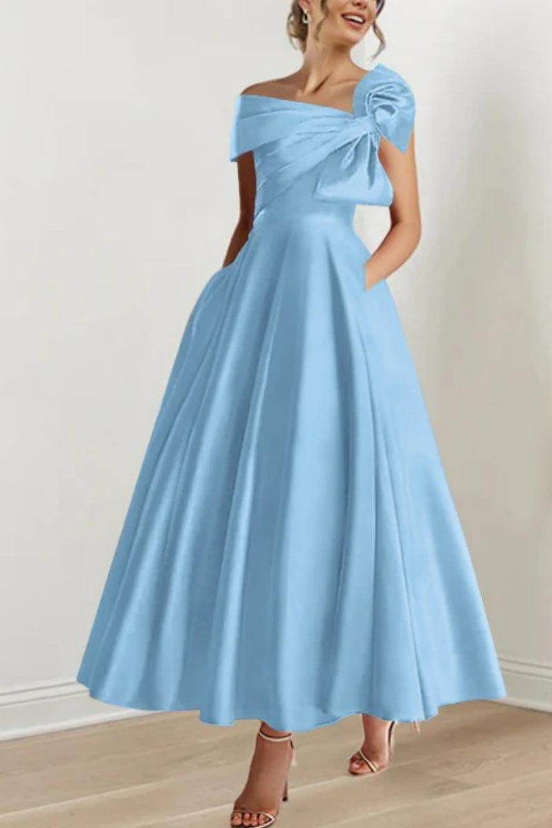 A Line Off The Shoulder Mother Dresses with Bows CM0333