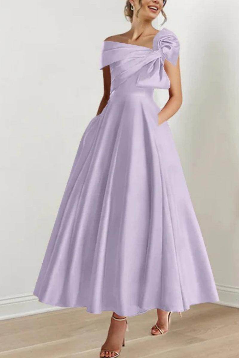A Line Off The Shoulder Mother Dresses with Bows CM0333