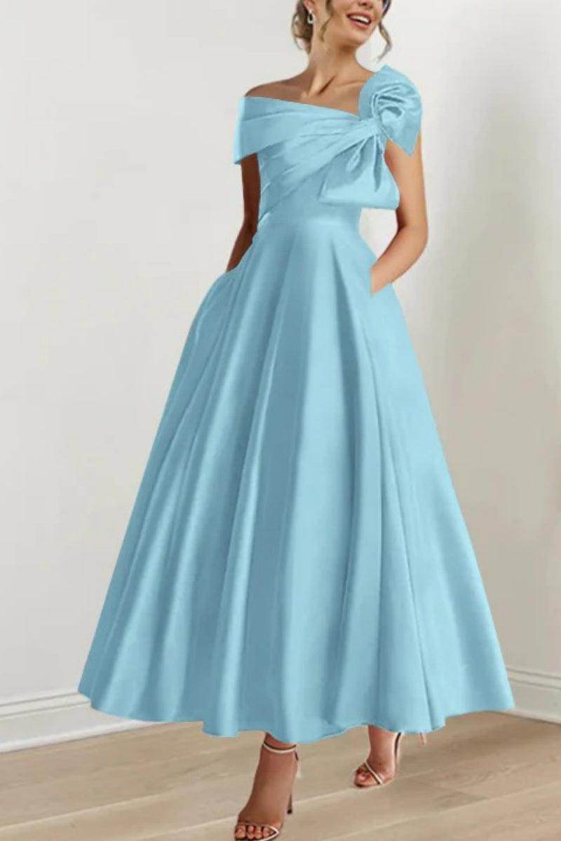 A Line Off The Shoulder Mother Dresses with Bows CM0333