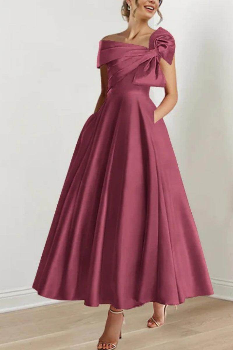 A Line Off The Shoulder Mother Dresses with Bows CM0333