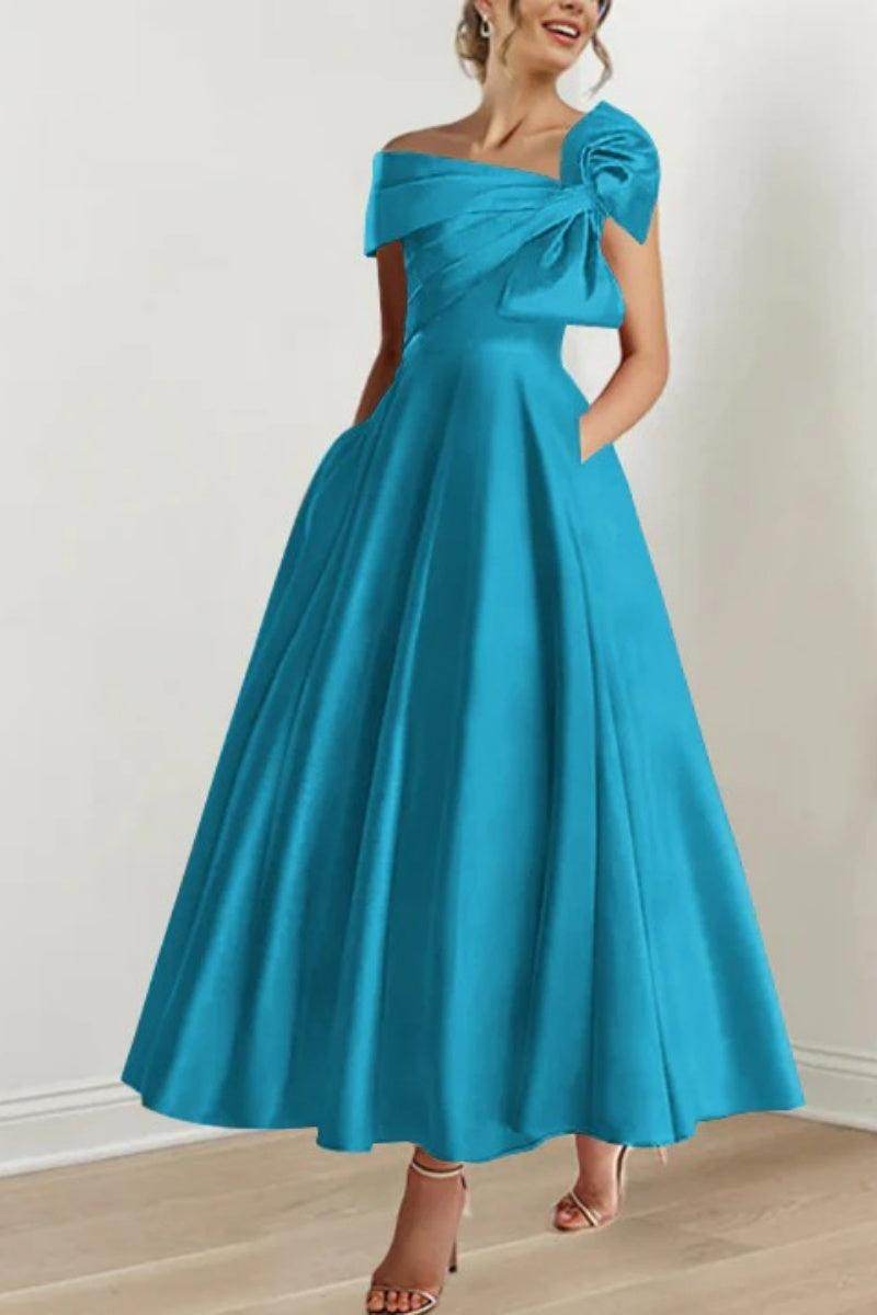 A Line Off The Shoulder Mother Dresses with Bows CM0333