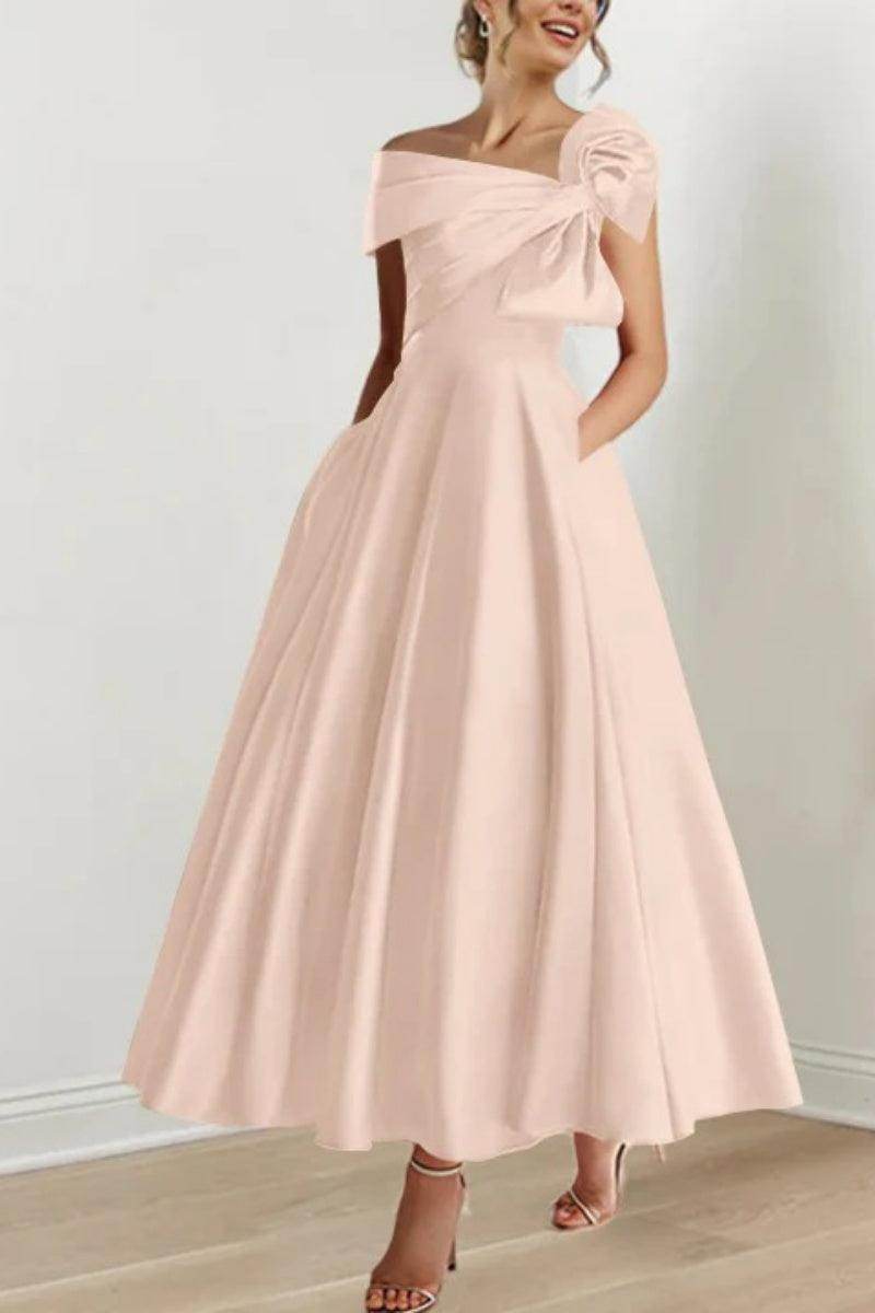 A Line Off The Shoulder Mother Dresses with Bows CM0333