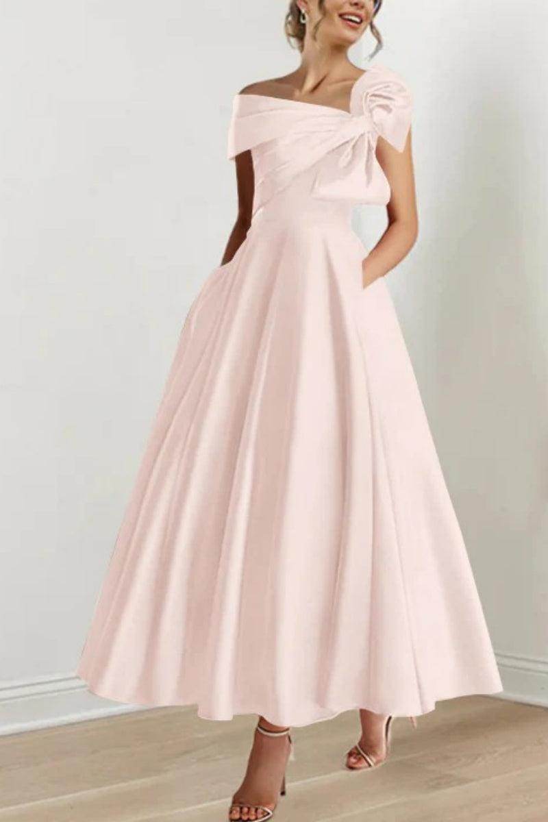 A Line Off The Shoulder Mother Dresses with Bows CM0333