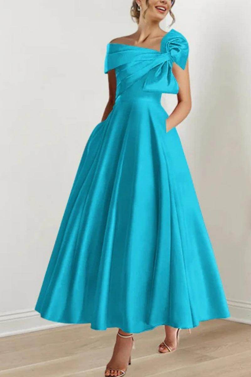 A Line Off The Shoulder Mother Dresses with Bows CM0333