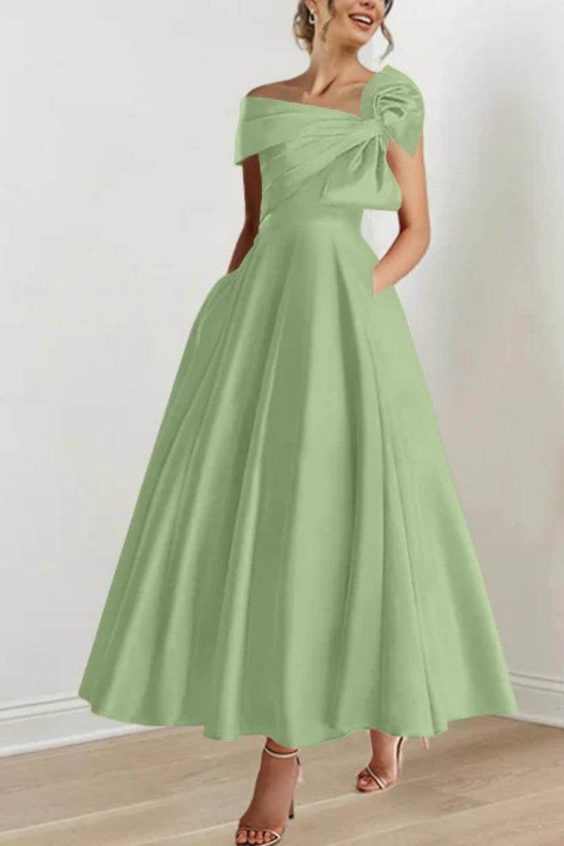 A Line Off The Shoulder Mother Dresses with Bows CM0333