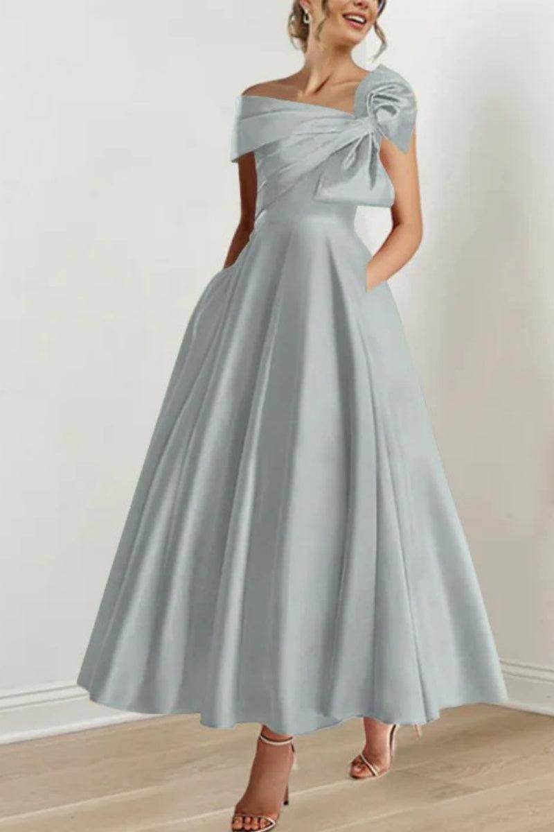 A Line Off The Shoulder Mother Dresses with Bows CM0333