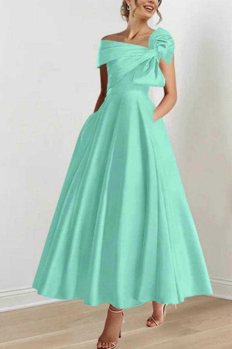 A Line Off The Shoulder Mother Dresses with Bows CM0333