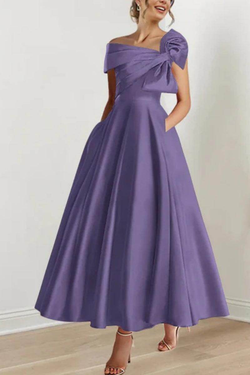 A Line Off The Shoulder Mother Dresses with Bows CM0333