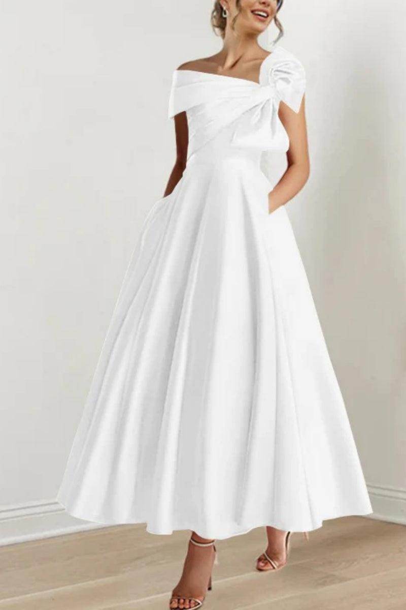 A Line Off The Shoulder Mother Dresses with Bows CM0333