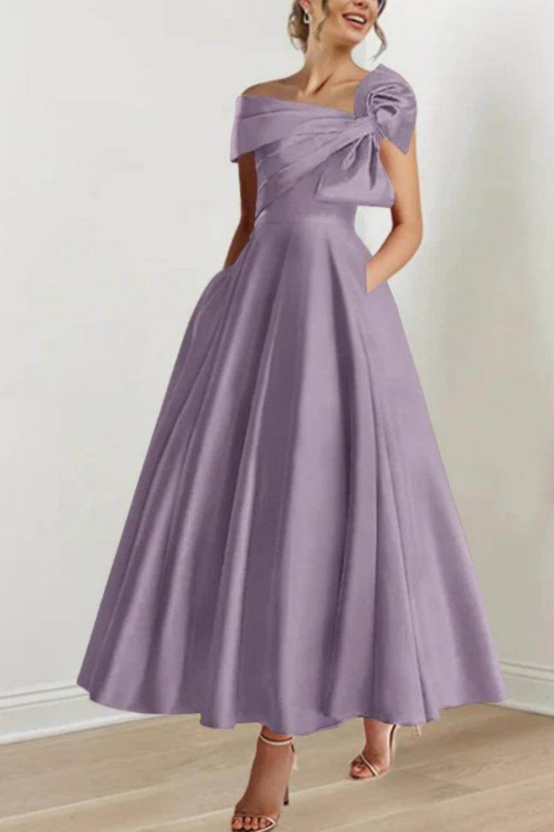 A Line Off The Shoulder Mother Dresses with Bows CM0333