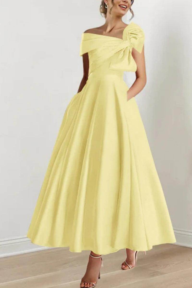 A Line Off The Shoulder Mother Dresses with Bows CM0333