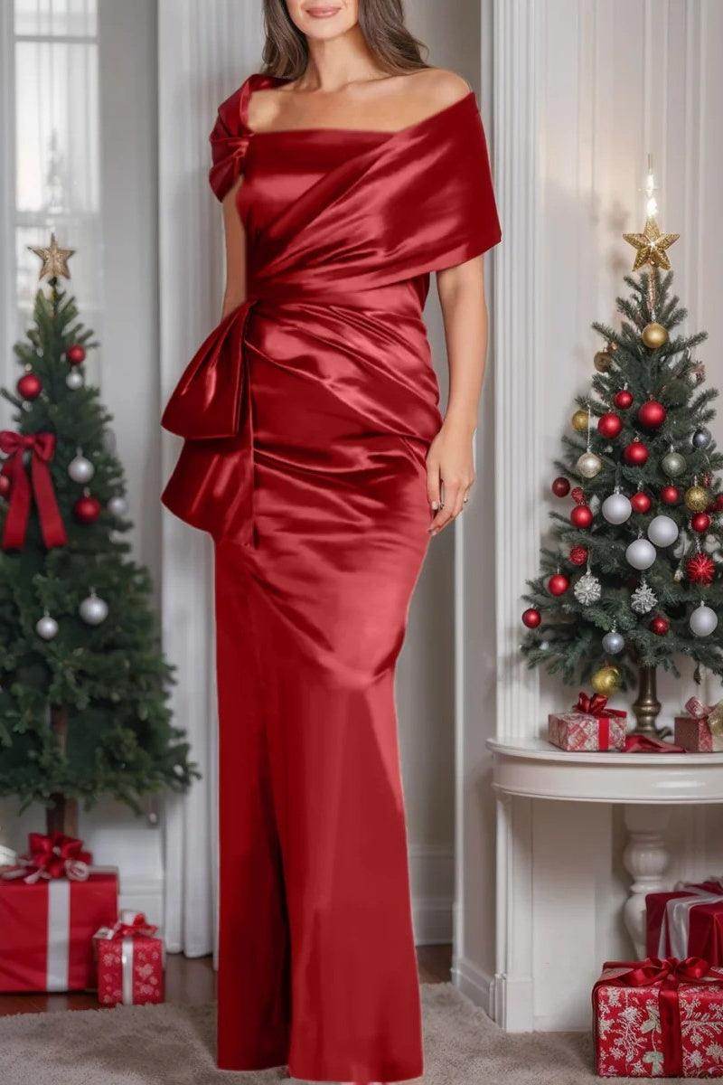 Off The Shoulder Floor Length Mother Of The Bride Dresses CM0336