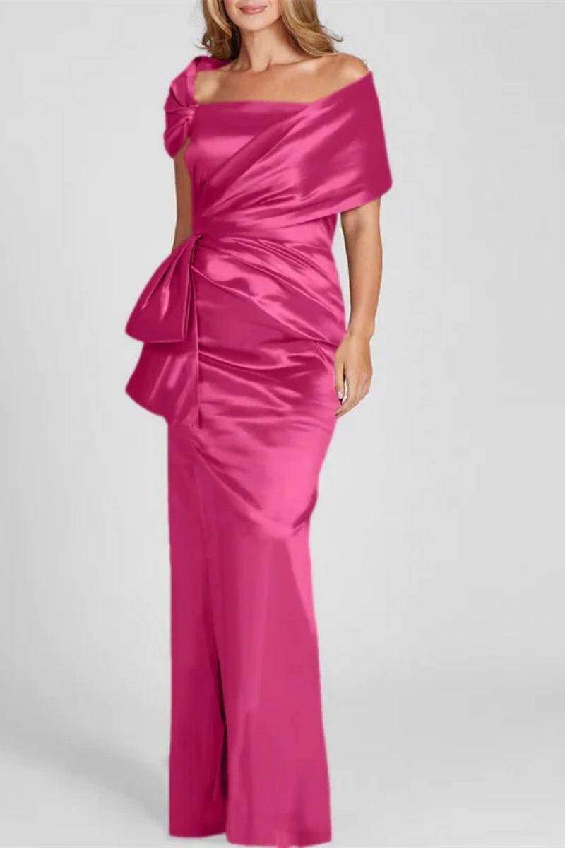 Off The Shoulder Floor Length Mother Of The Bride Dresses CM0336