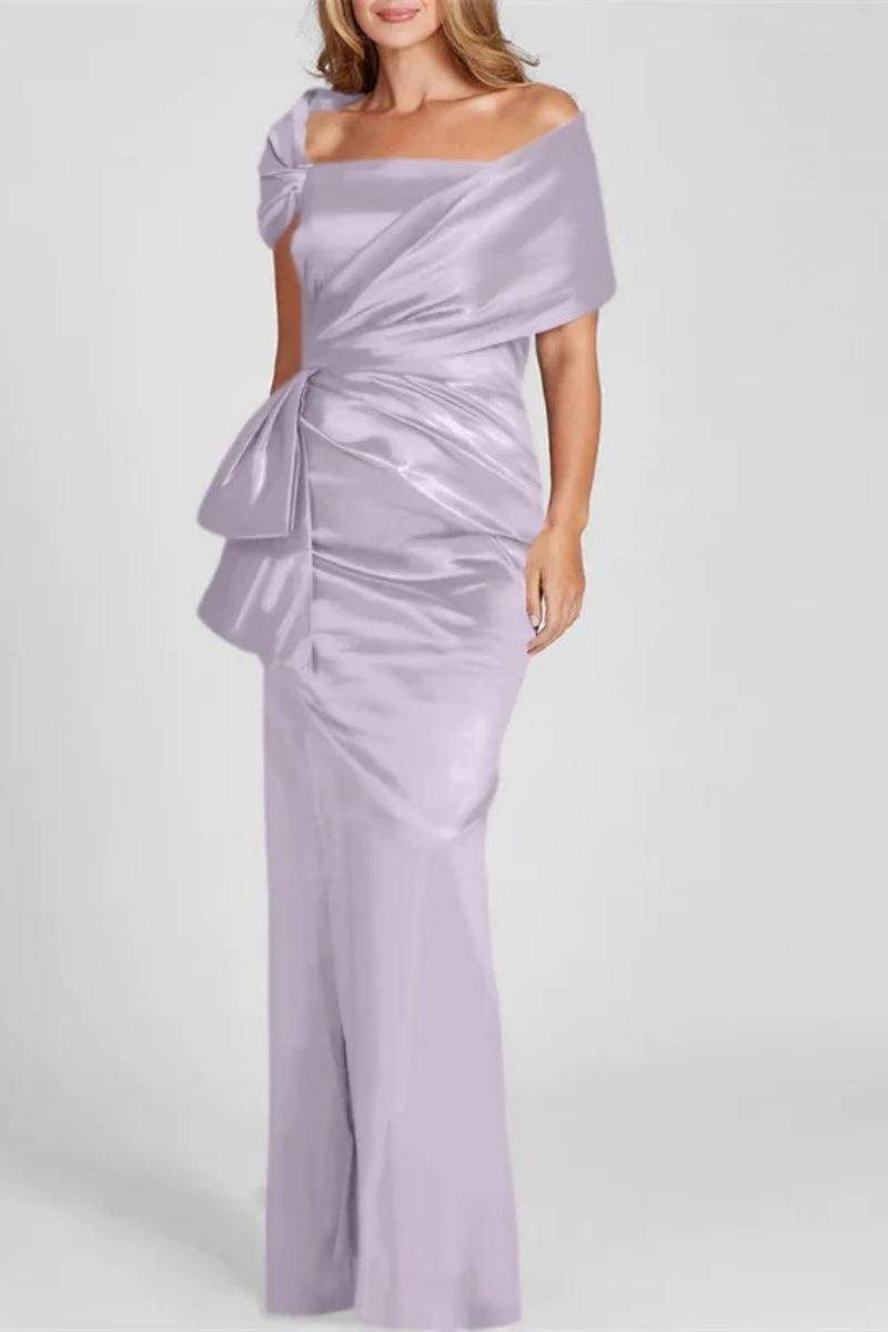 Off The Shoulder Floor Length Mother Of The Bride Dresses CM0336