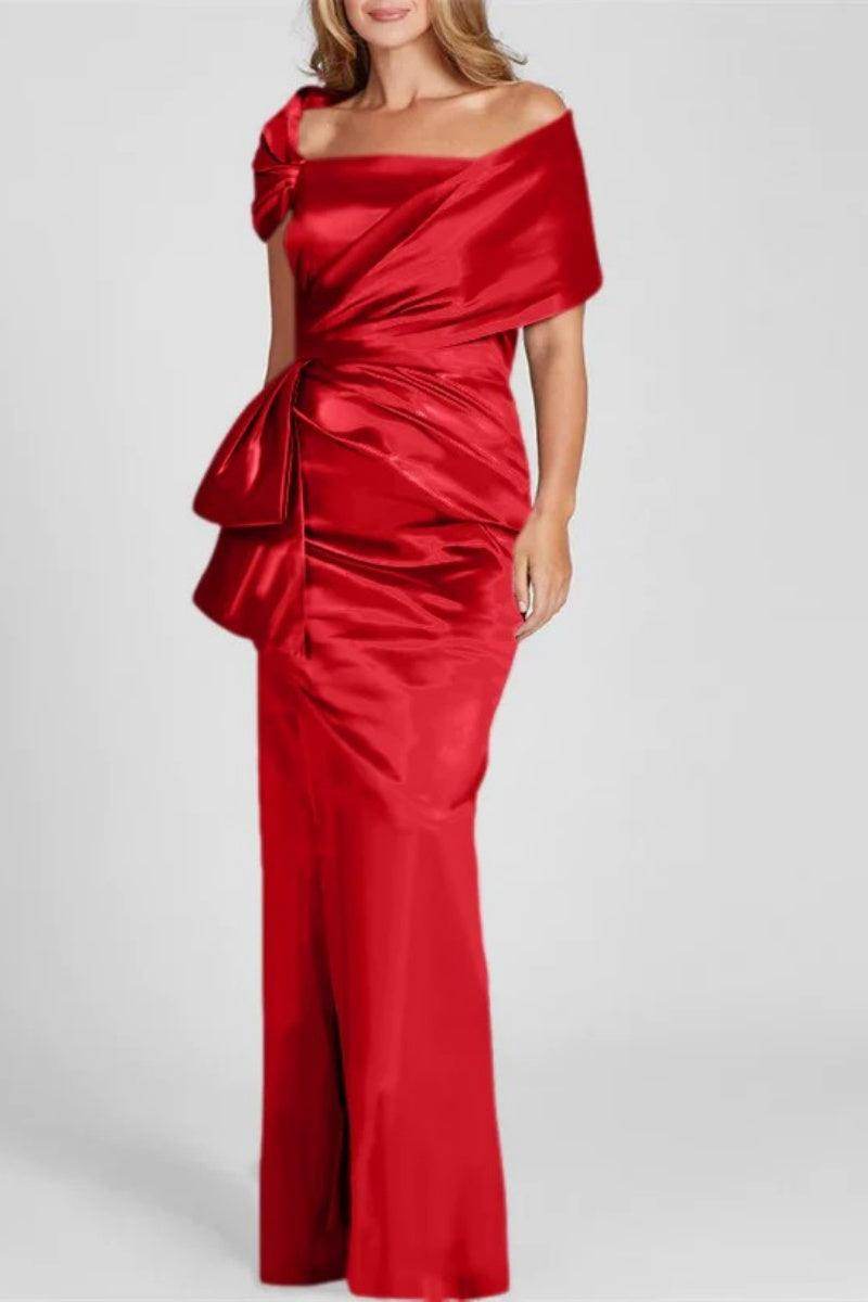 Off The Shoulder Floor Length Mother Of The Bride Dresses CM0336